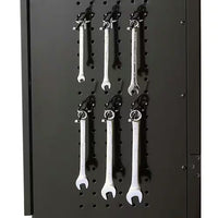 Regular Duty Welded 54.5 In. W X 75 In. H X 19.6 In. D 21-Gauge Steel 3-Piece Garage Storage System in Black