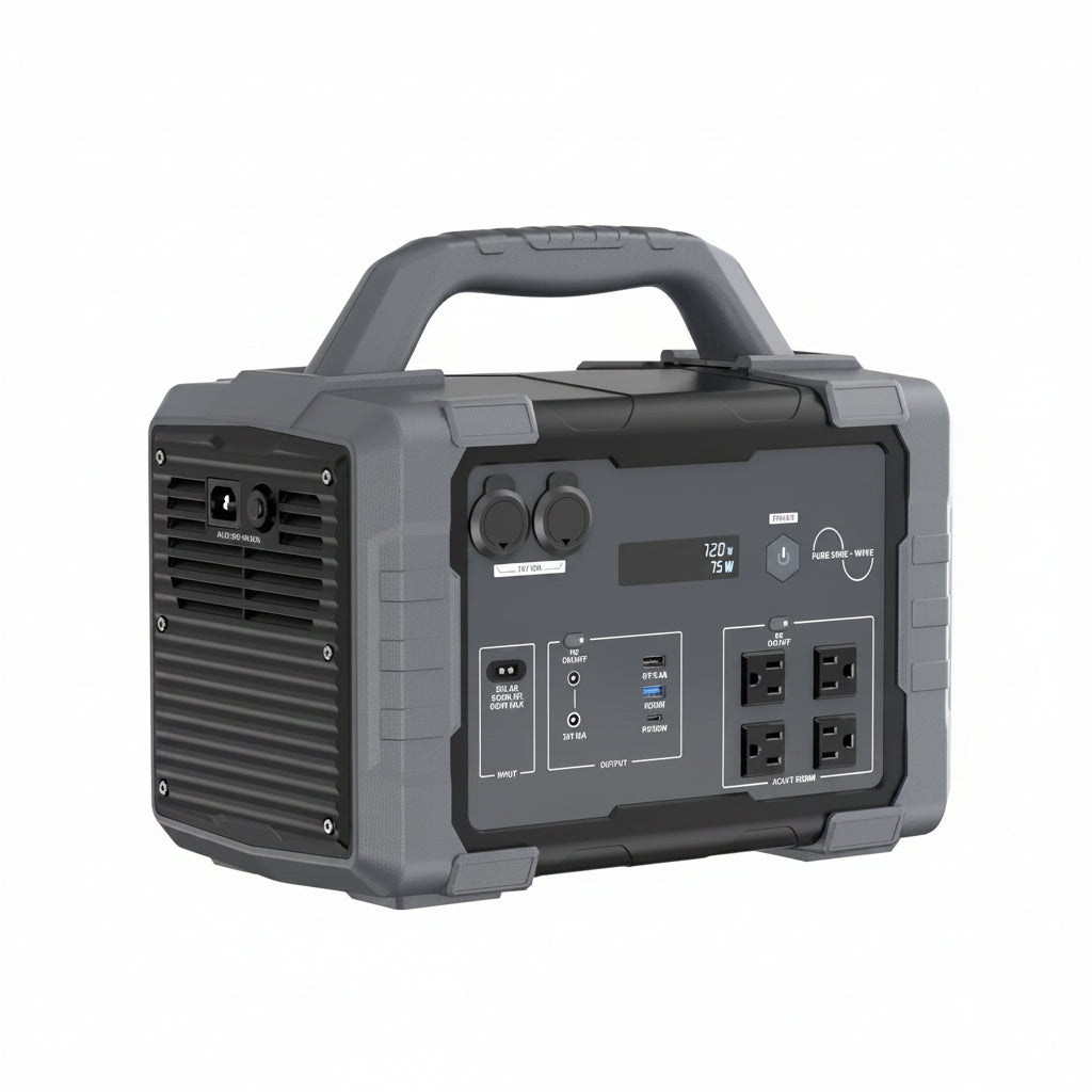 1800W Portable Solar Generator, 1024Wh Portable Power Station with 11 Outputs, Battery Generator for Home Emergency, Outdoor Camping, RV Trip, Blackout